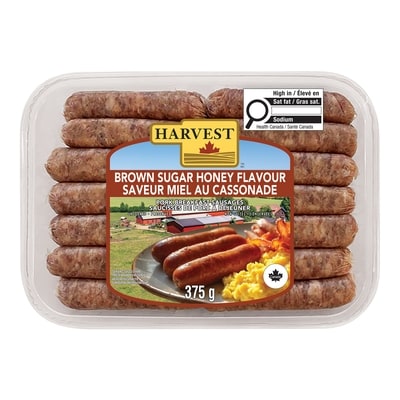 Harvest Saucisses à déjeuner à saveur de cassonade et miel 375 g, 1,86 $/100g