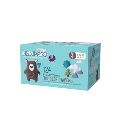 Kiddicare Diaper Size 4 124s 124 ea, $0.28/1ea