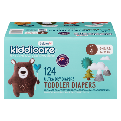 Kiddicare Diaper Size 4 124s 124 ea, $0.28/1ea