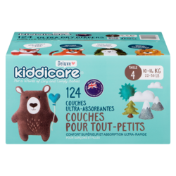 Routine Couches Taille 4 – 124 unités 124 ea, 0,28 $/1ch