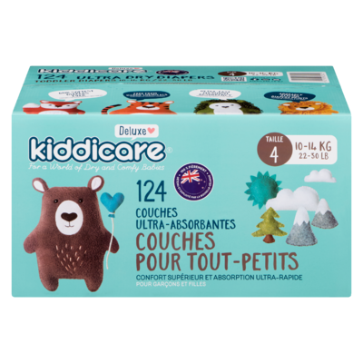 Routine Couches Taille 4 – 124 unités 124 ea, 0,28 $/1ch