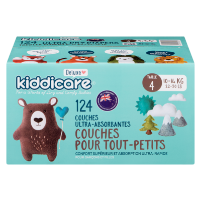 Routine Couches Taille 4 – 124 unités 124 ea, 0,28 $/1ch