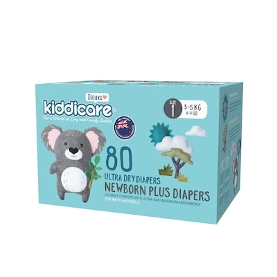 Kiddicare Diaper Size 1 80s 80 ea, $0.27/1ea
