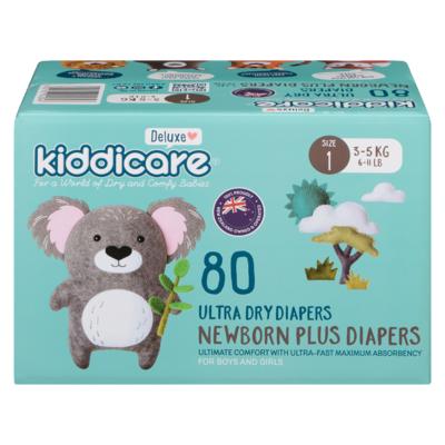 Kiddicare Diaper Size 1 80s 80 ea, $0.25/1ea