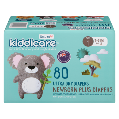 Kiddicare Diaper Size 1 80s 80 ea, $0.25/1ea