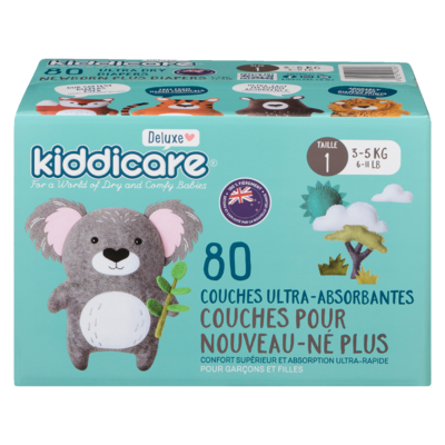 Routine Couches Taille 1 – 80 unités 80 ea, 0,25 $/1ch