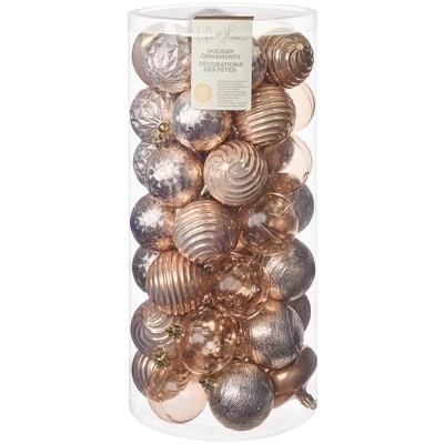 Life at Home Lot de 50 décorations des Fêtes de formes variées – rose doré 1 ea, 29,00 $/1ch