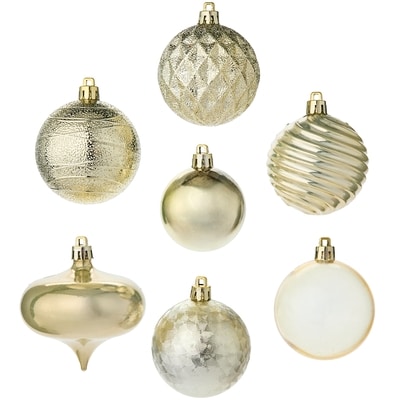 Life at Home Mixed Shape Holiday Ornaments 50 Pack - 14k Gold 1 ea, $29.00/1ea