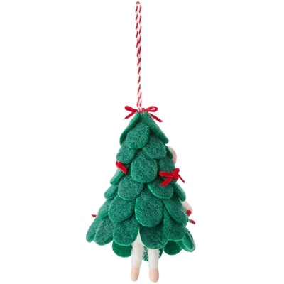 Décoration de souris en feutre avec arbre