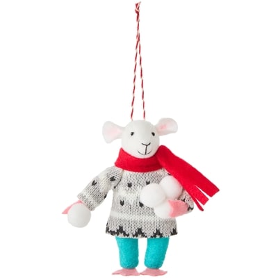 Life at Home Décoration de souris en feutre avec balles de neige 1 ea, 7,00 $/1ch