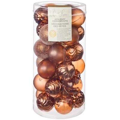Life at Home Ball Holiday Ornaments 30 Pack - Copper 1 ea, $10.00/1ea