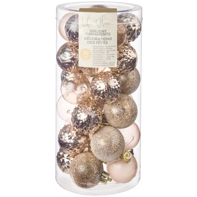Life at Home Ball Holiday Ornaments 30 Pack - Gold 1 ea, $10.00/1ea
