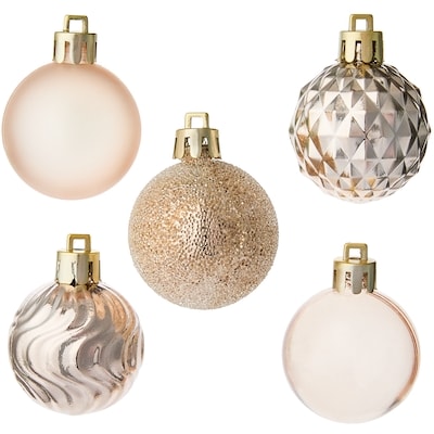 Ball Holiday Ornaments 30 Pack - Gold