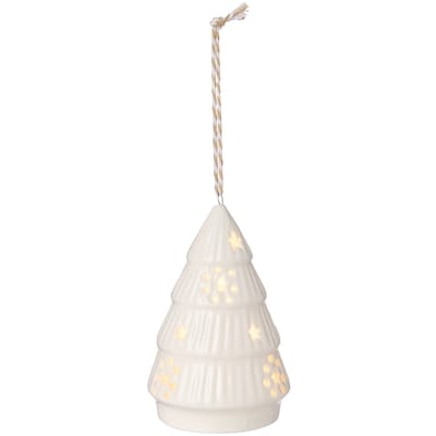 Light Up Ceramic Tree Ornament