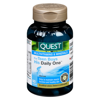 Quest Multivitamins & Minerals For Teen Boys 90 ea, $0.31/1ea
