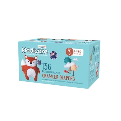 Kiddicare Diaper Size 3 136s 136 ea, $0.26/1ea