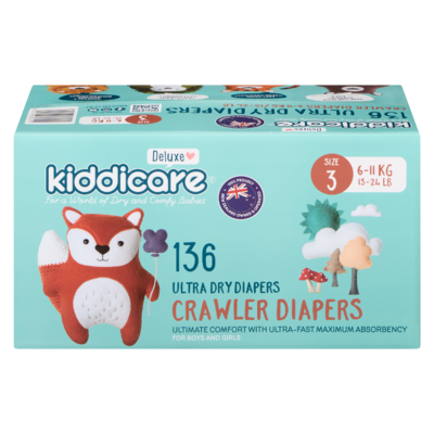Kiddicare Diaper Size 3 136s 136 ea, $0.26/1ea