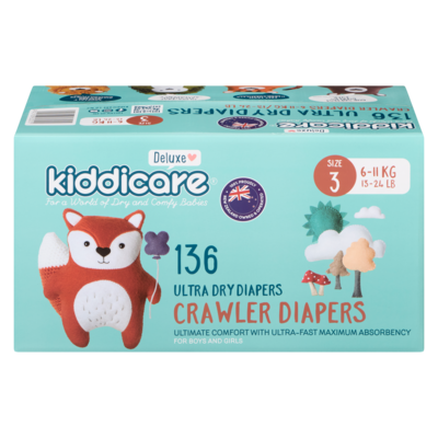 Kiddicare Diaper Size 3 136s 136 ea, $0.26/1ea