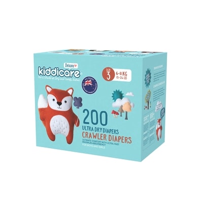 Kiddicare Diaper Size 3 200s 200 ea, $0.22/1ea