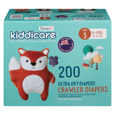Kiddicare Diaper Size 3 200s 200 ea, $0.22/1ea