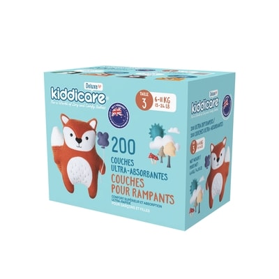 Routine Couches Taille 3 – 200 unités 200 ea, 0,22 $/1ch