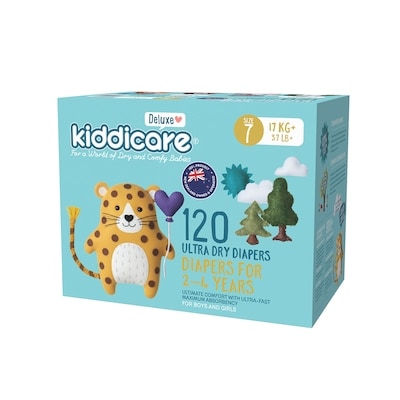 Kiddicare Diaper Size 7 120s 120 ea, $0.37/1ea