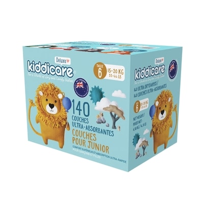Couches Taille 6 – 140 unités 140 ea, 0,31 $/1ch