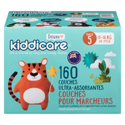 Routine Couches Taille 5 – 160 unités 160 ea, 0,27 $/1ch