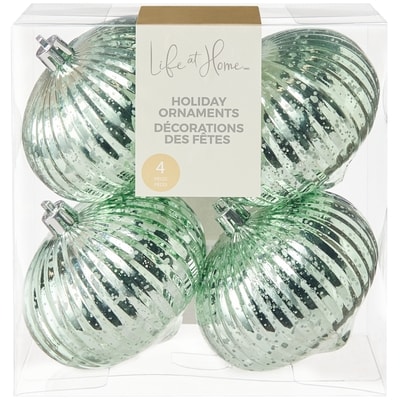 Life at Home Onion Holiday Ornaments 4 Pack - Mint 1 ea, $7.00/1ea