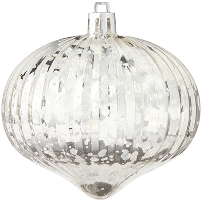 Onion Holiday Ornaments 4 Pack - Silver