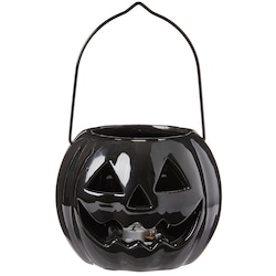 null Lanterne lumineuse en céramique – citrouille noire 1 ea, 7,00 $/1ch