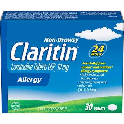 Claritin Allergy Medicine, 24-Hour Non-Drowsy Relief 10 Mg, 30 Tablet 30 ea, $1.30/1ea
