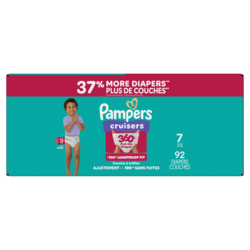 Pampers Diapers - Cruisers 360° - Size 7, 92 Count 92 ea, $0.58/1ea