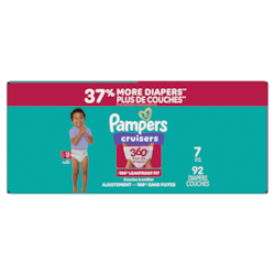 Pampers Couches Cruisers 360°, taille 7, 92 unités 92 ea, 0,58 $/1ch