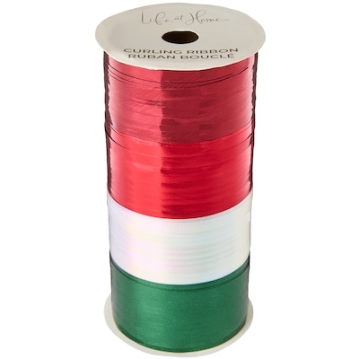 Life at Home Ensemble de 4 rubans bouclés – rouge 1 ea, 3,00 $/1ch