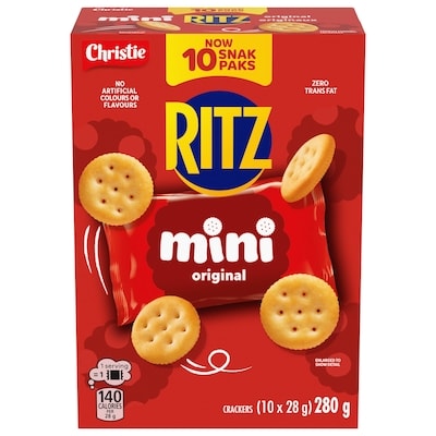 Christie Ritz Mini Original Crackers Snack Packs 10x28.0 g, $3.21/100g