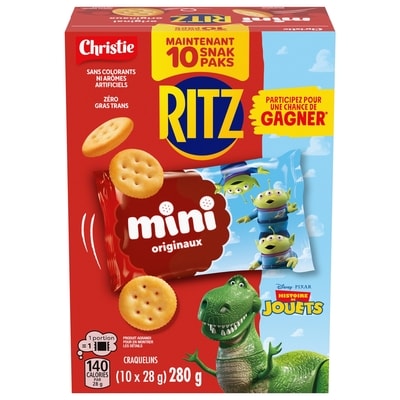Christie Mini RITZ Snak Pak 10x28.0 g, 1,96 $/100g
