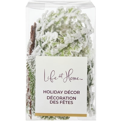 Life at Home Mixed Greenery Holiday Décor - Icy Mix  1 ea, $5.00/1ea
