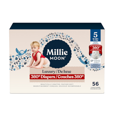Millie Moon Couches Luxury 360, Taille 5, 56 unités 56 ea, 0,80 $/1ch