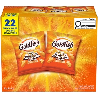 Pepperidge Farm Goldfish Flavour Blasted Xtreme Cheddar Crackers 572 g, $1.92/100g