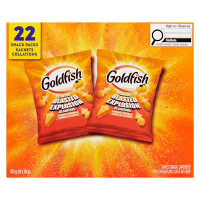 Mini-craquelins cuits au four cheddar xtrême