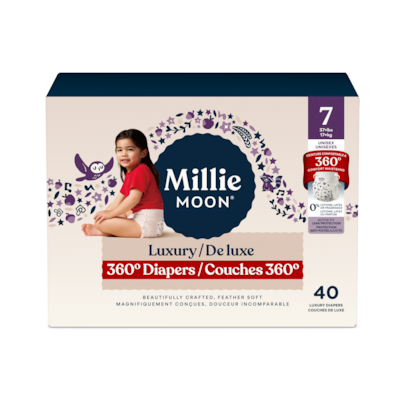 Millie Moon Couches Luxury 360, Taille 7, 40 unités 40 ea, 1,12 $/1ch