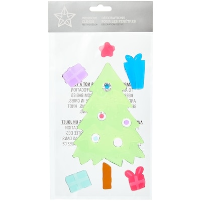Window Gel Clings 12 in - Holiday Tree