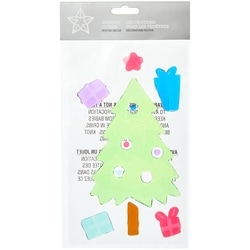 null Décorations en gel pour les fenêtres 12 po – arbre des Fêtes 1 ea, 2,00 $/1ch