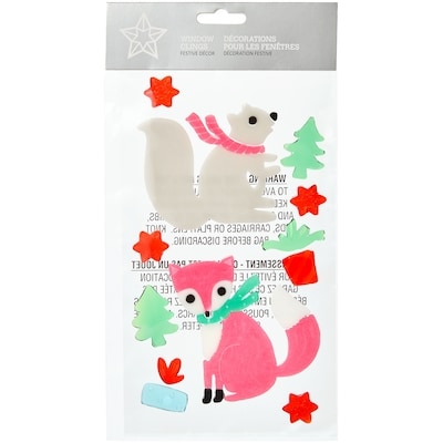 null Décorations en gel pour les fenêtres 12 po – forêt 1 ea, 2,00 $/1ch