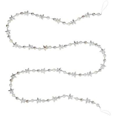 Guirlande des Fêtes avec étoiles – argent