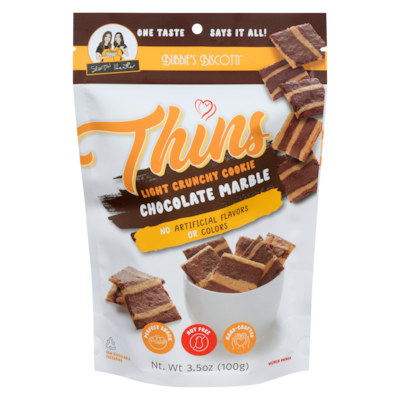 Bubbies Biscotti Light Crunchy Cookie Chocolate Marble 100 g, $5.49/100g