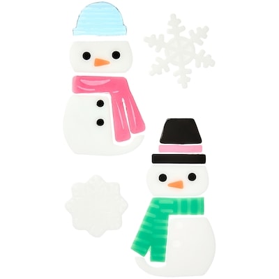 Décorations en gel pour les fenêtres 12 po – bonshommes de neige