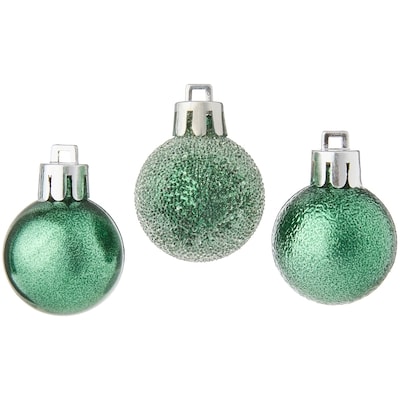 Lot de 20 décorations des Fêtes en forme de boules – vert forêt