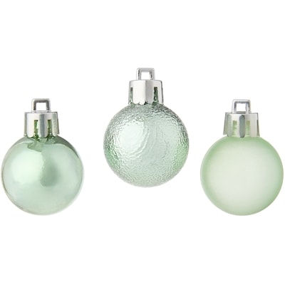 Lot de 20 décorations des Fêtes en forme de boules – vert menthe
